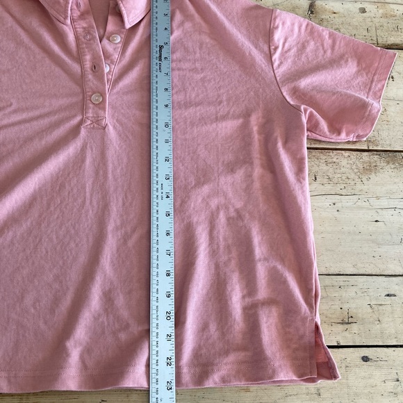 Boxy oversize old pink polo size Large - Picture 8 of 10